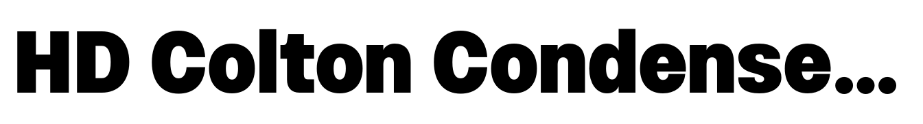 HD Colton Condensed Extrabold